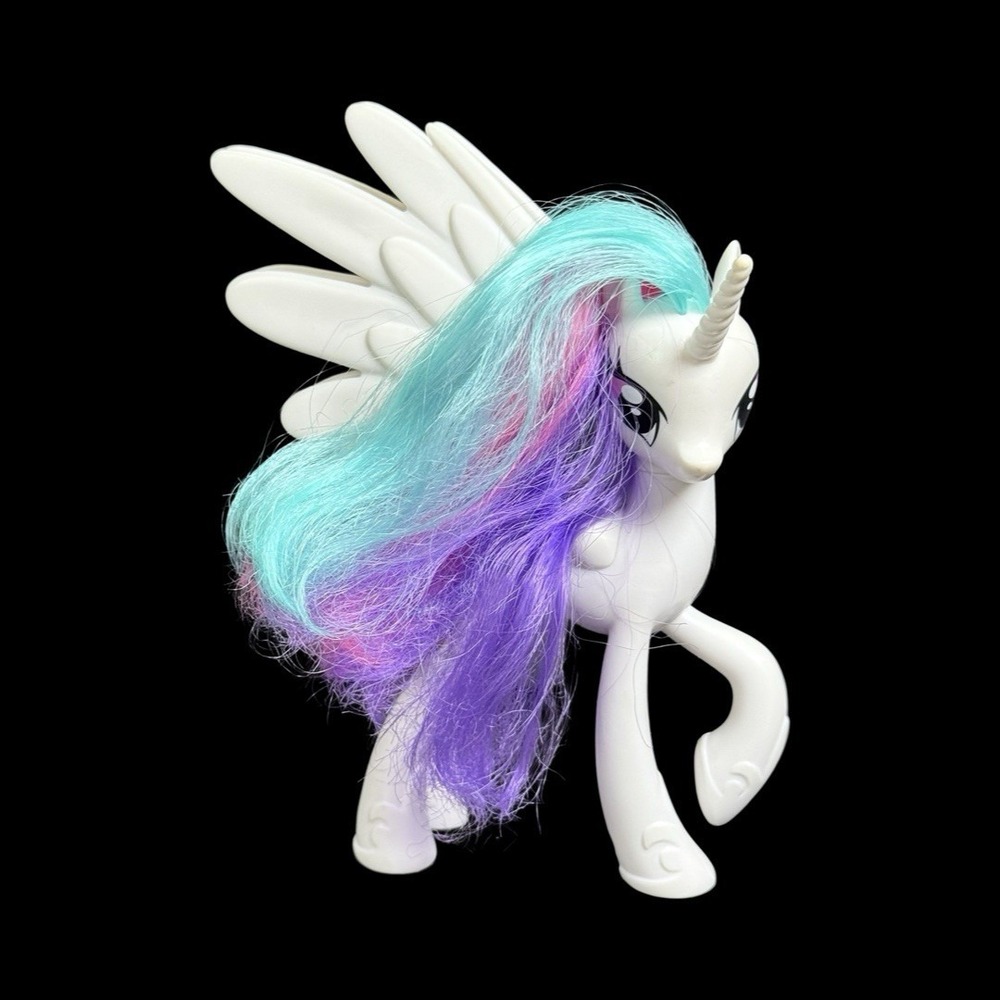 My Little Pony Princess Celestia Figure G4 White Pegasus Unicorn MLP Brushable